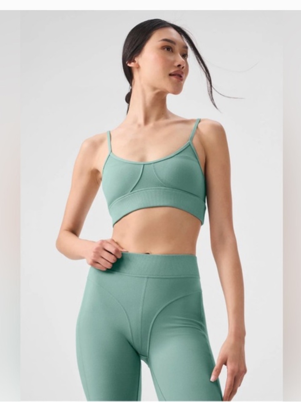 ALO Yoga Botanical Green Workout Set